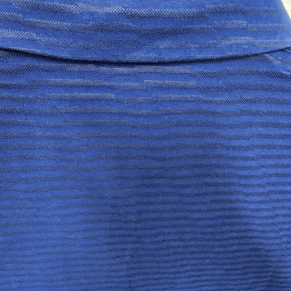 NIKE Dri-Fit Polo MENS XL Dark Blue Stretch Performance Sport -Metal Logo LIGHT - Picture 8 of 10